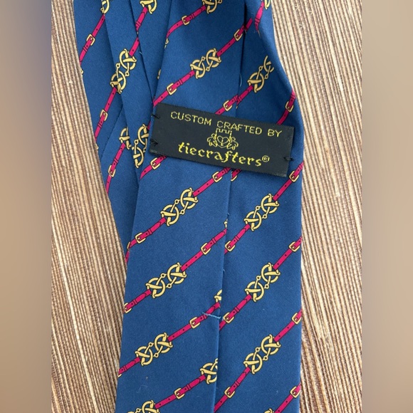 Hermes MORS Blue Silk Tie - Picture 6 of 6